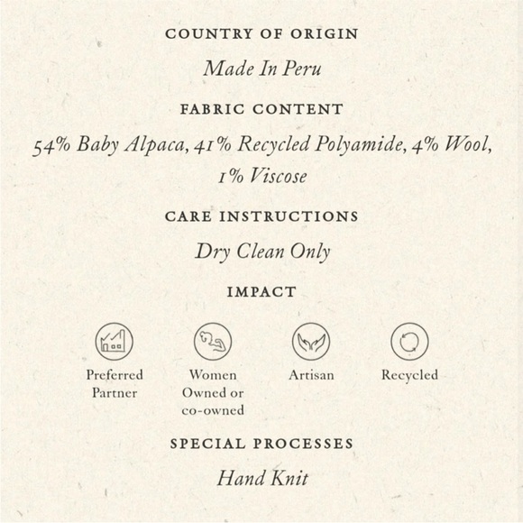 DoenNWT Audrey Cardigan in Cream Sumac Wool Sweater Size XS - Picture 8 of 8